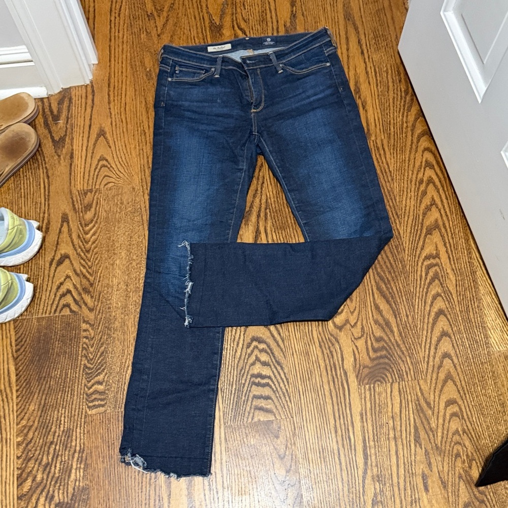 AG Adriano Goldschmied Dark Blue Ankle Jeans
